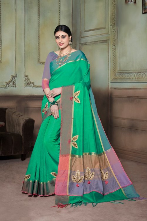 pure cotton designer saree – Bunkar Sarees : Bridal Lehengas in Lucknow | Pure  Silk Saree | Kanjivaram Sarees
